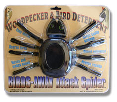Woodpecker Deterrent Attack Spider Woodpecker Device scares woodpeckers 